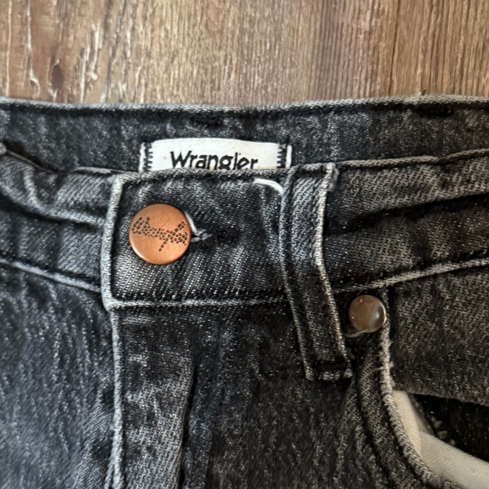 Wrangler Wild West 603 Jeans Women's 25 High Rise Straight Leg Cropped Denim - Picture 3 of 7